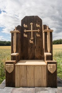 Ethelred's Throne John Pears Recreation Ground - Hardwood Robinia Playground Equipment Manufacturer West Sussex Surrey Hampshire London
